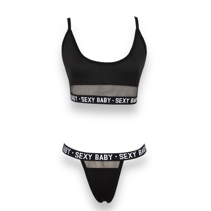 Erotische Lingerie Set Zwart 2 Kleuren In 3 Maten