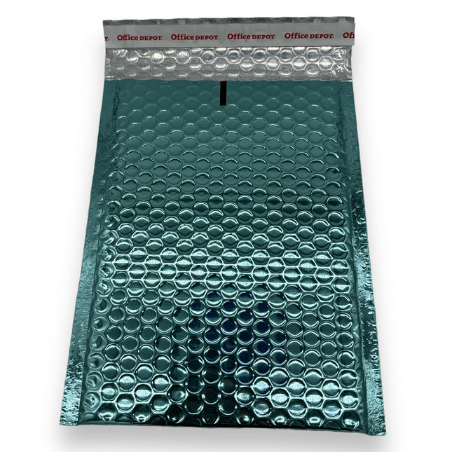 Bubbeltjesplastic Enveloppen Metallic 20X26cm Light Blue 1 Stuk