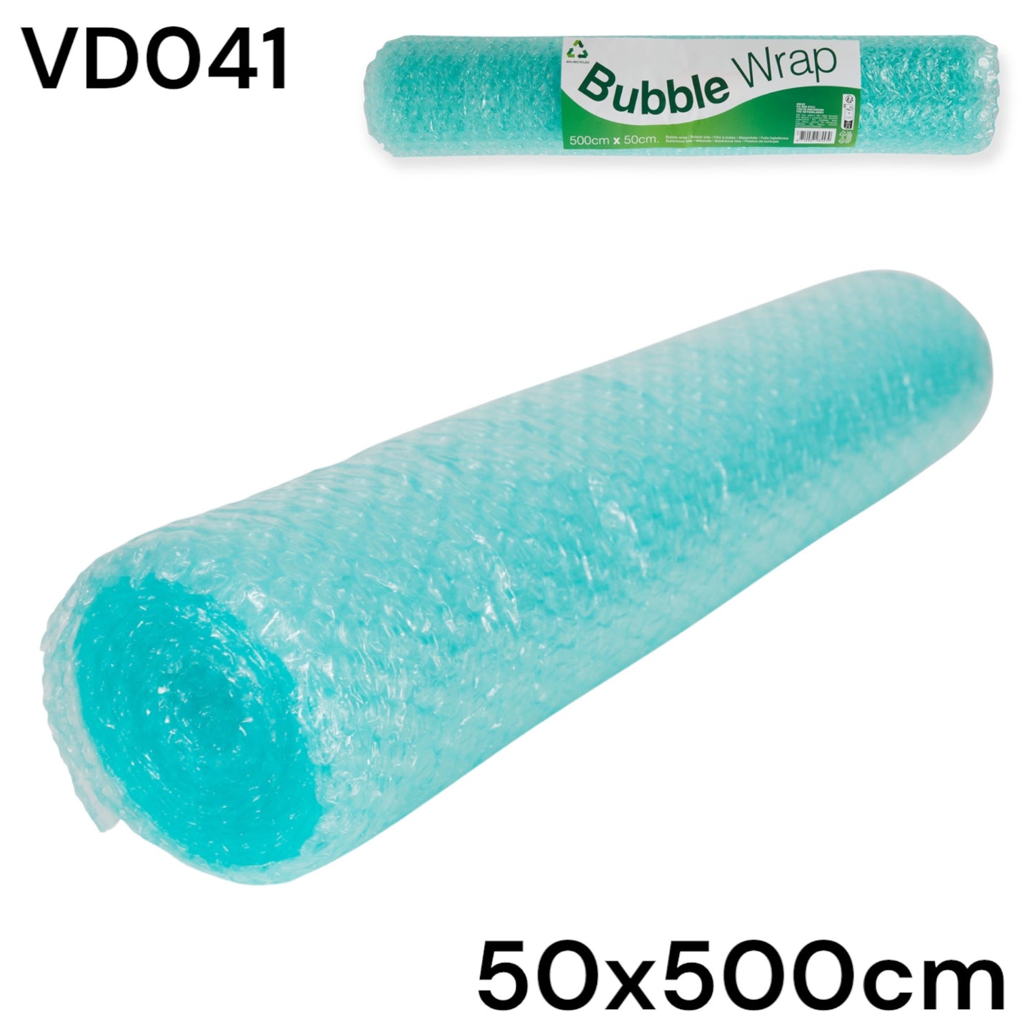 Rol Bubbeltjes Plastic Groen 50x500cm VD041