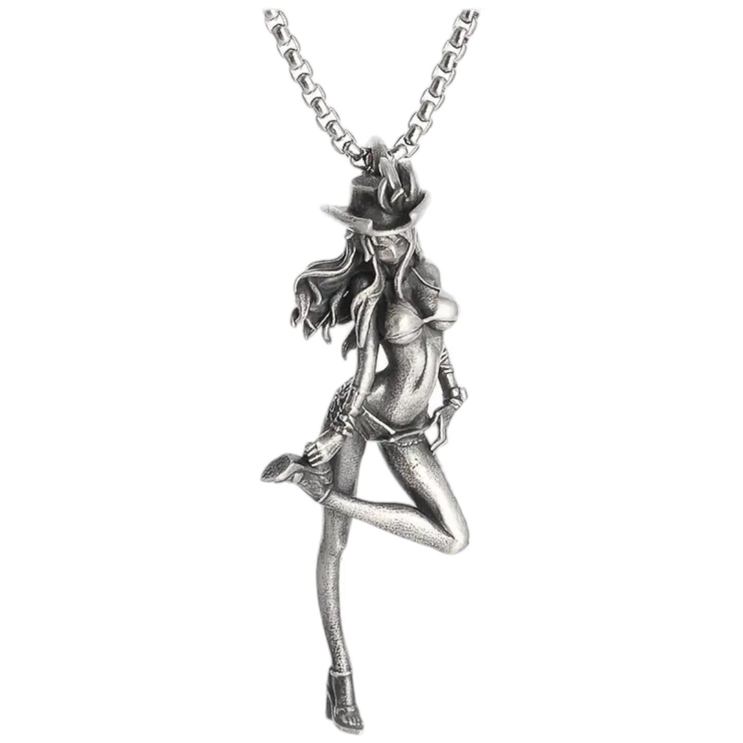 Exclusive Necklace 'Cowgirl Chic' - Woman in Bikini with Cowboy Hat