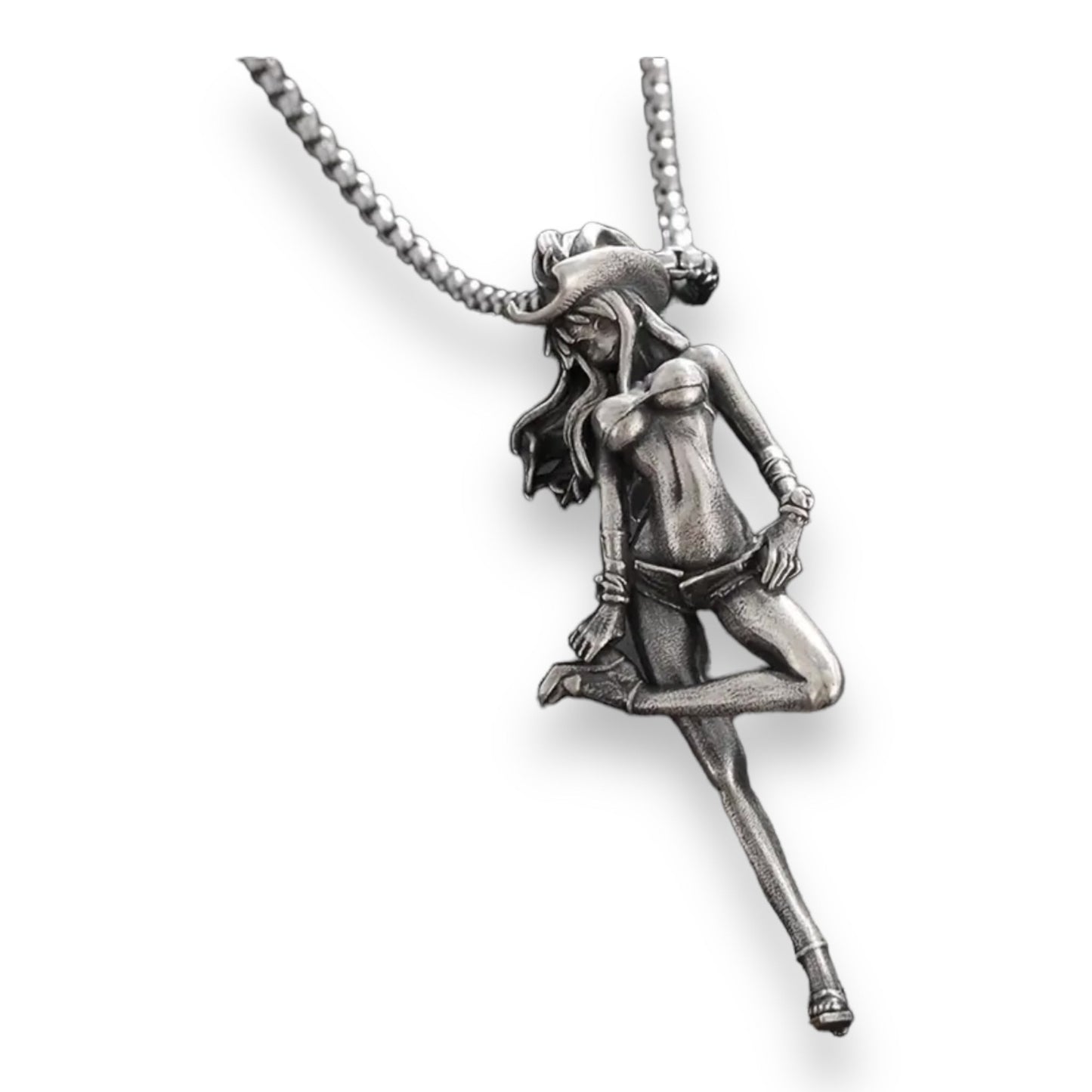 Exclusieve Ketting 'Cowgirl Chic' - Vrouw in Bikini met Cowboyhoed