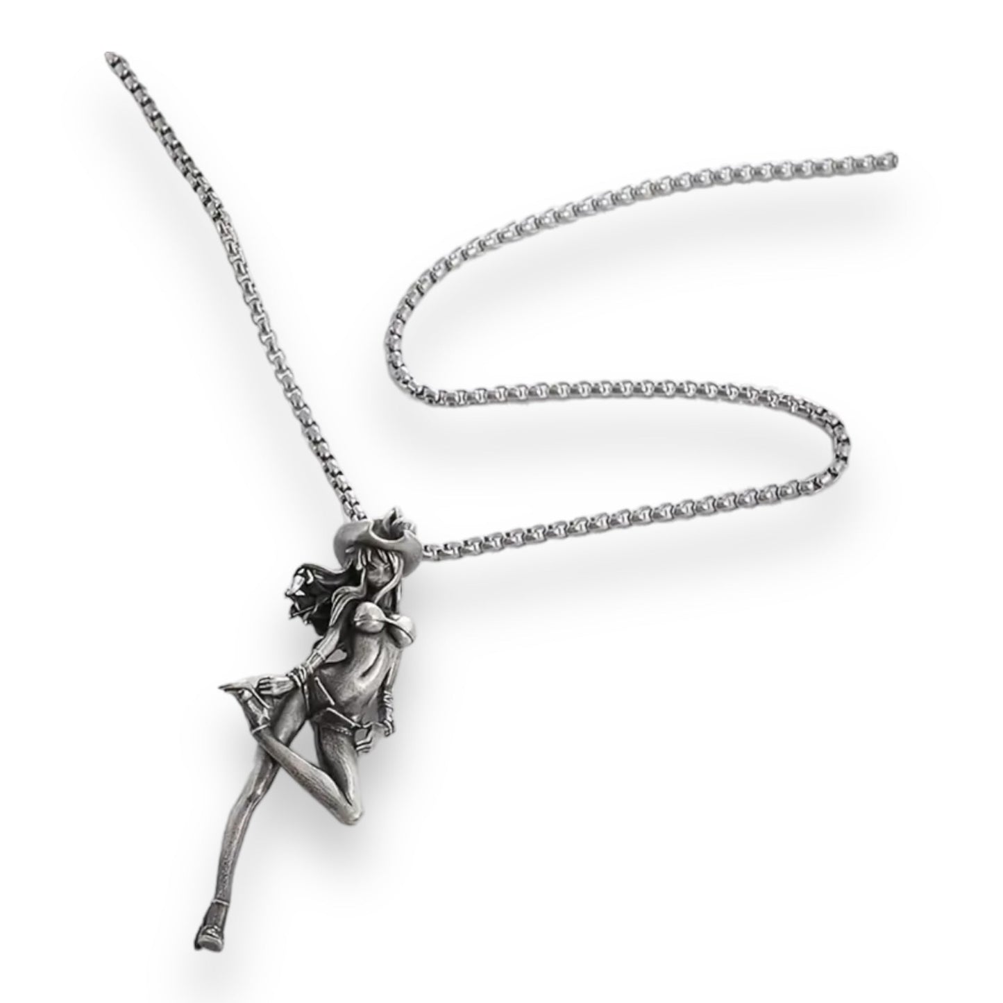 Exclusieve Ketting 'Cowgirl Chic' - Vrouw in Bikini met Cowboyhoed