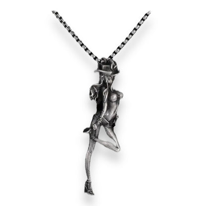 Exclusieve Ketting 'Cowgirl Chic' - Vrouw in Bikini met Cowboyhoed