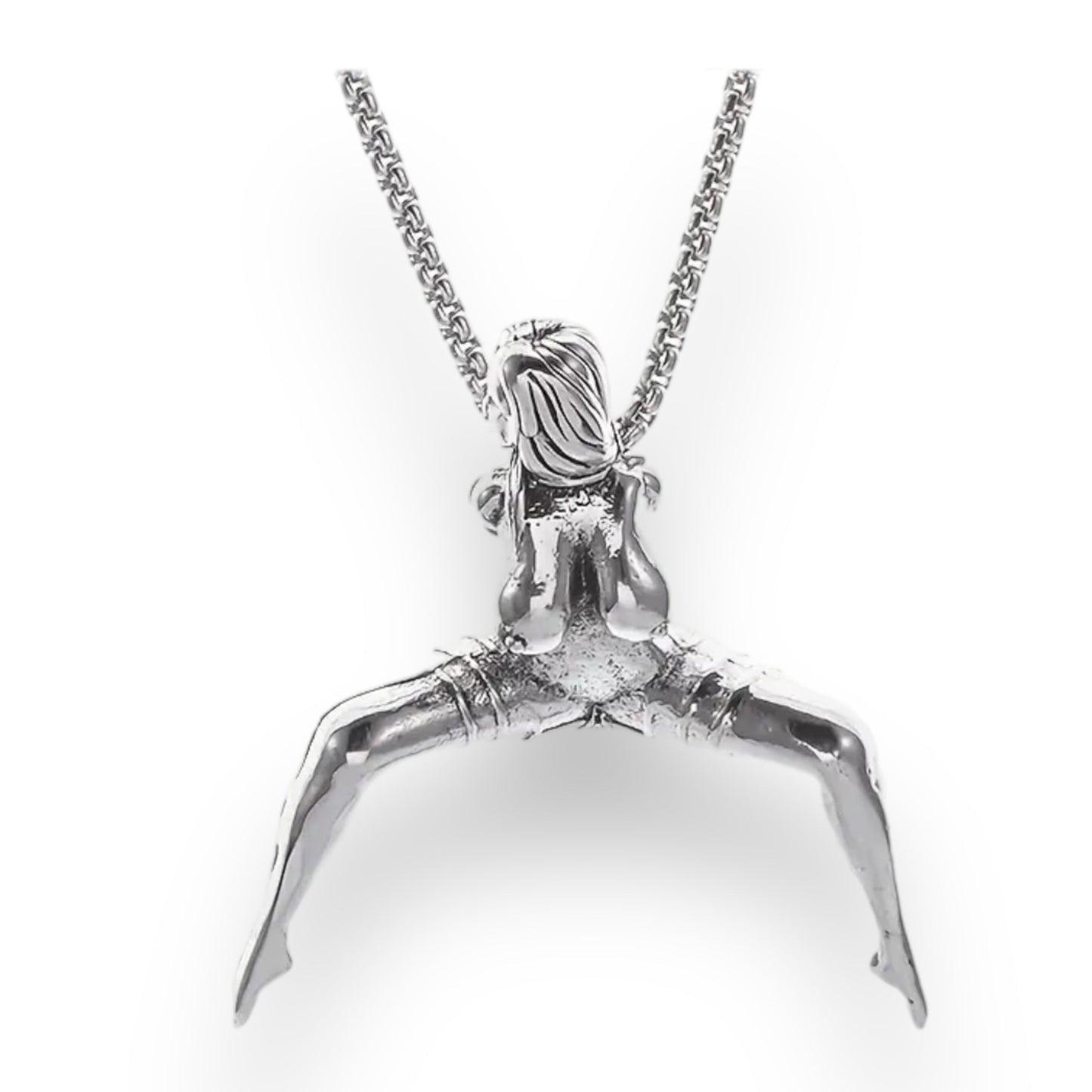 Exclusieve Ketting - 'Gebonden Schoonheid' - Naakte Vrouw in Bondage