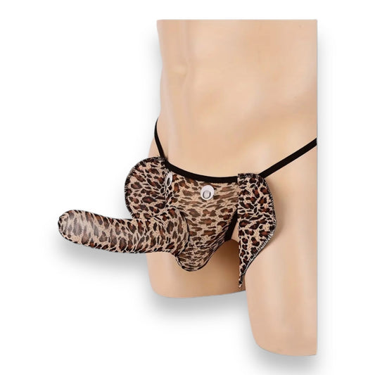 Elephant Men's Briefs in Panther Print - One Size