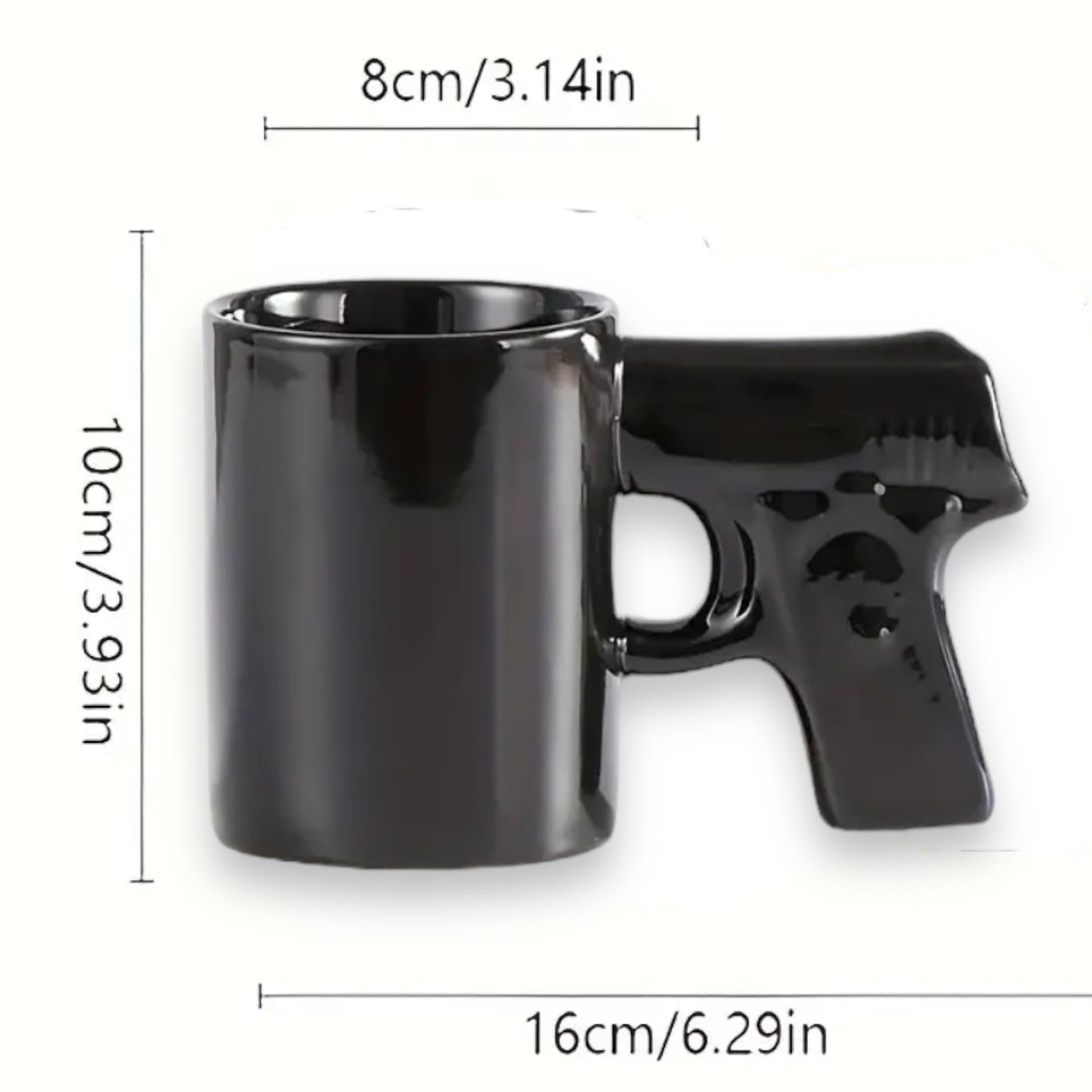 Coffee Mug 'Black Pistol' - The Ultimate Statement in your Coffee Break 