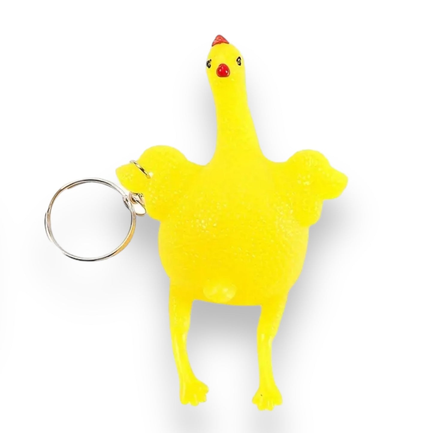 Chicken Madness Keychain - Funny Egg-Laying Chicken 