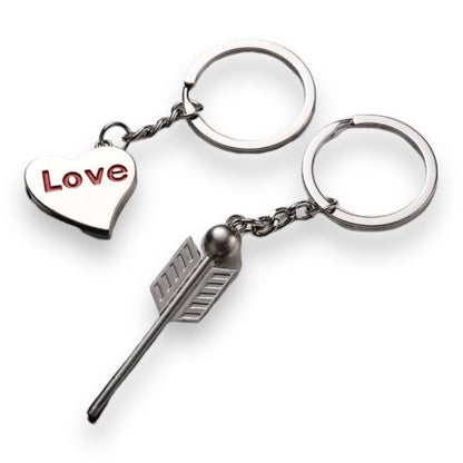 Keychain 'Heart with Arrow' for Eternal Togetherness 