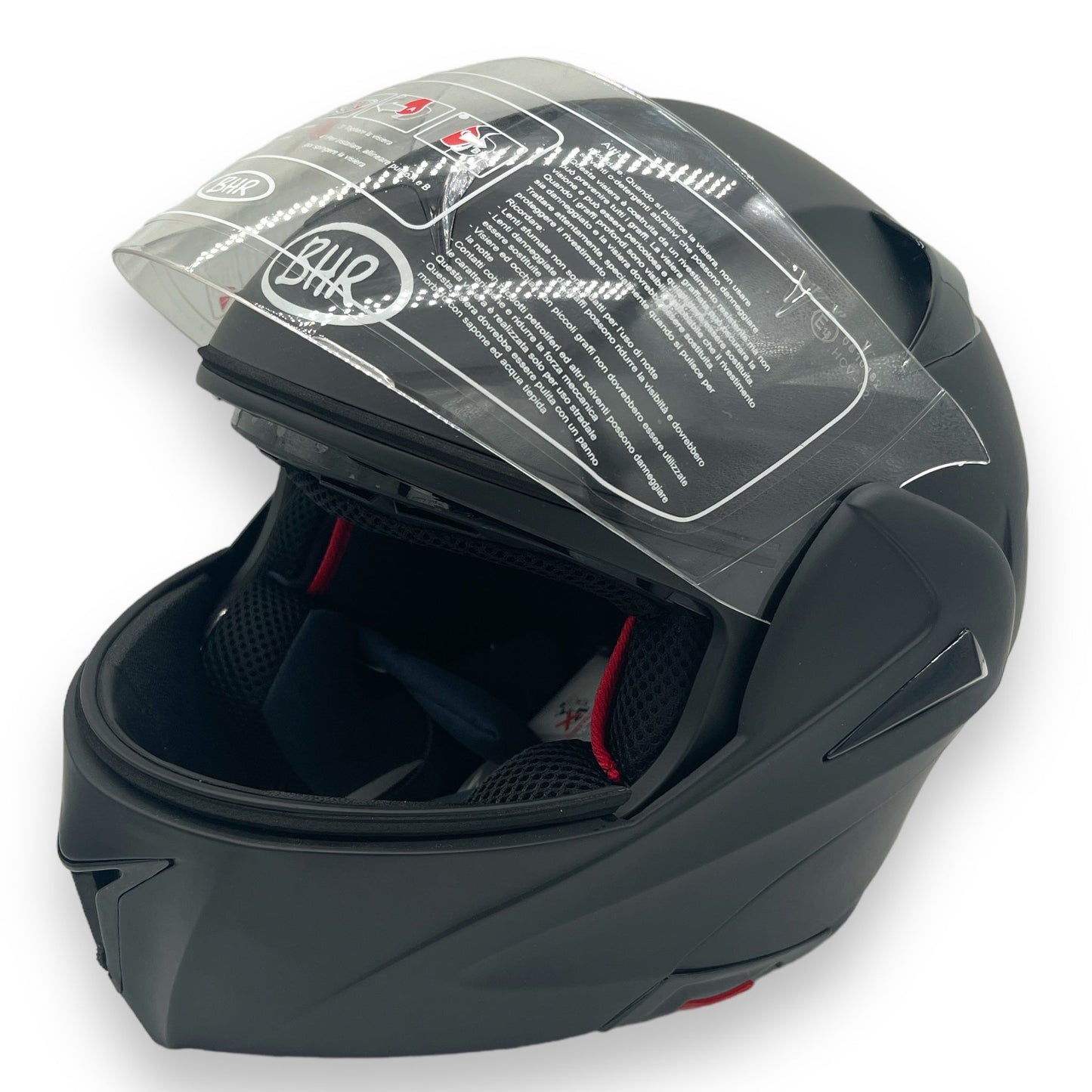 BHR Zwarte Motor Helm Medium