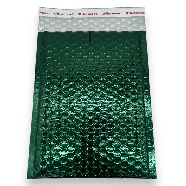 Bubbeltjesplastic Enveloppen Metallic 20X26cm Groen