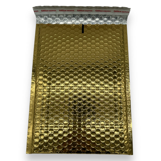 Bubbeltjesplastic Enveloppen Metallic 3 Kleuren 33x23cm