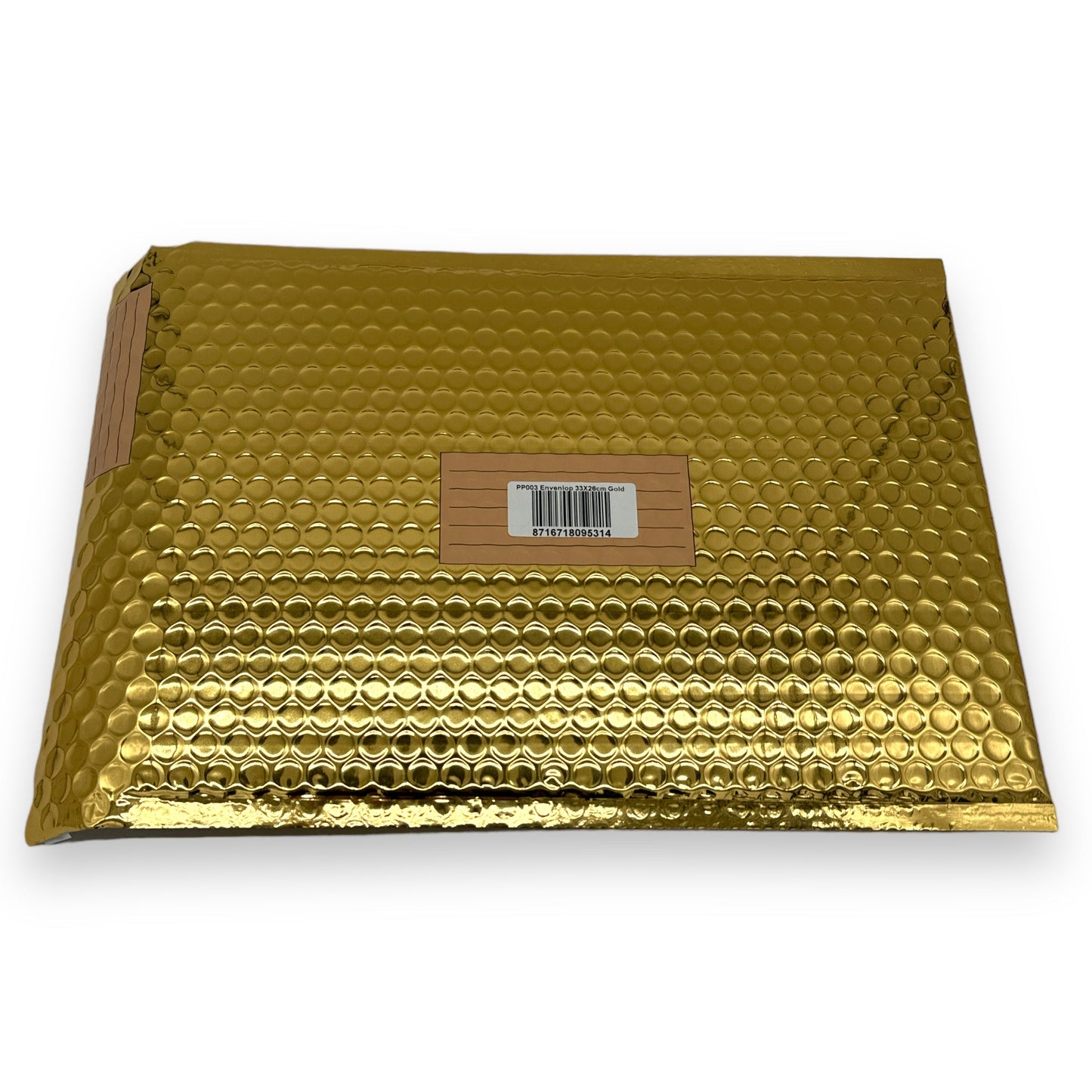 Bubbeltjesplastic Enveloppen Metallic 33x26cm Goud