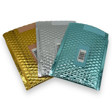 Metallic Bubble Envelopes 22x17 cm - 3 colors