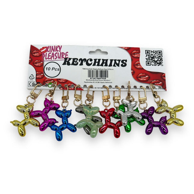 Keychain Balloon Dog in 9 Colors 