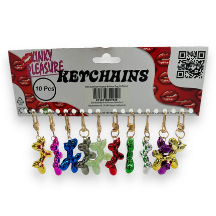 Sleutelhanger Ballonhondje in 9 Kleuren