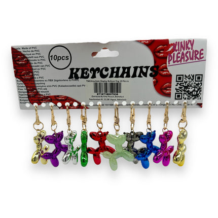 Sleutelhanger Ballonhondje in 9 Kleuren