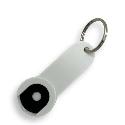 Sleutelhanger met Smiley Gezicht en Winkelwagenmuntje