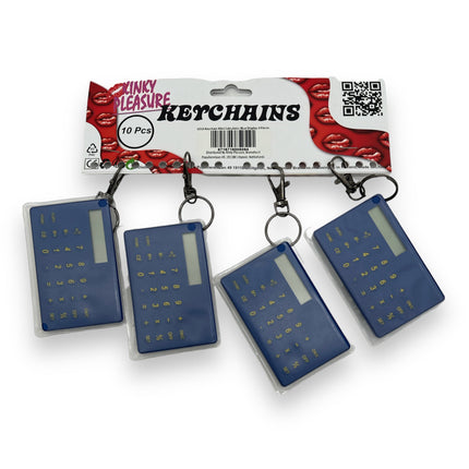 Keychain Calculator Blue 