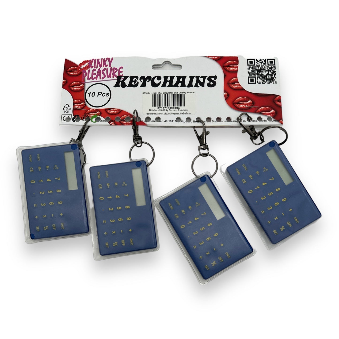 Keychain Calculator Blue 