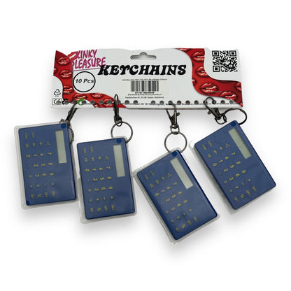 Keychain Calculator Blue 
