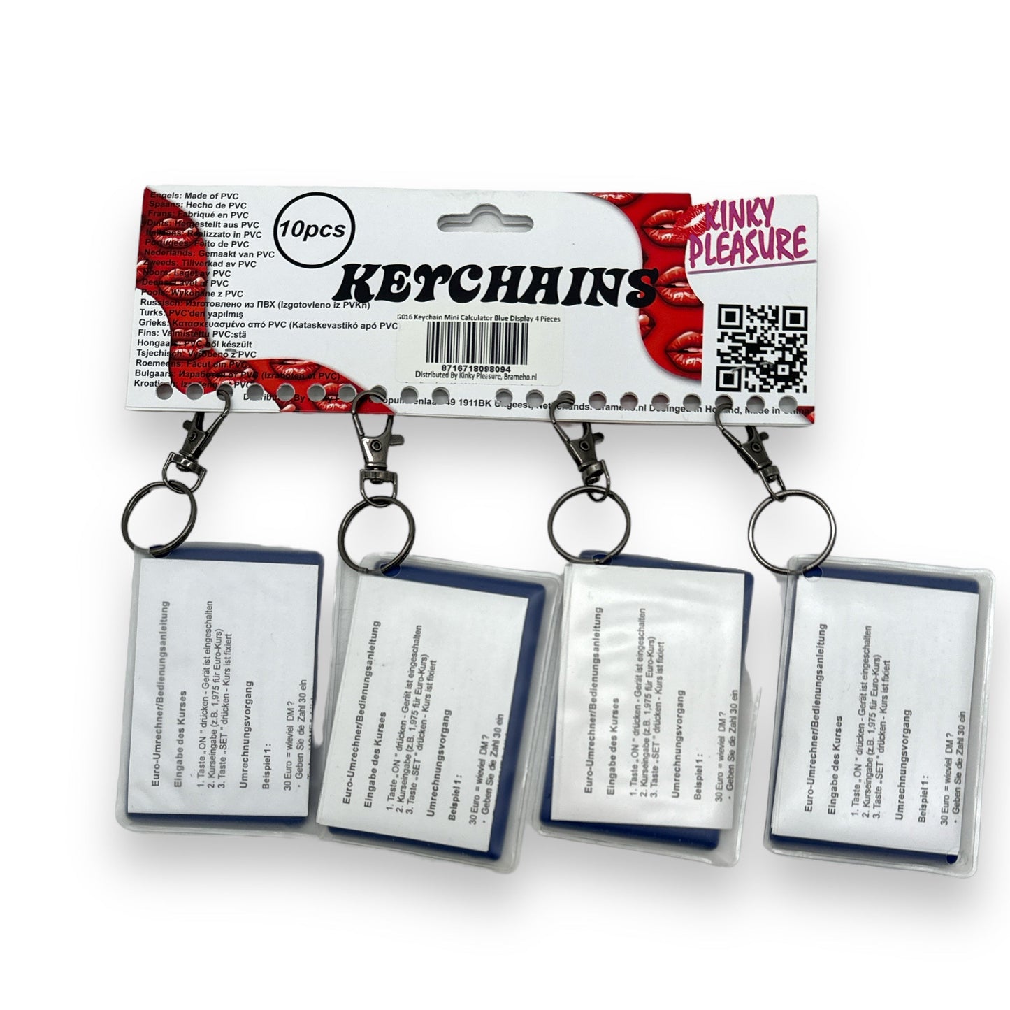 Keychain Calculator Blue 