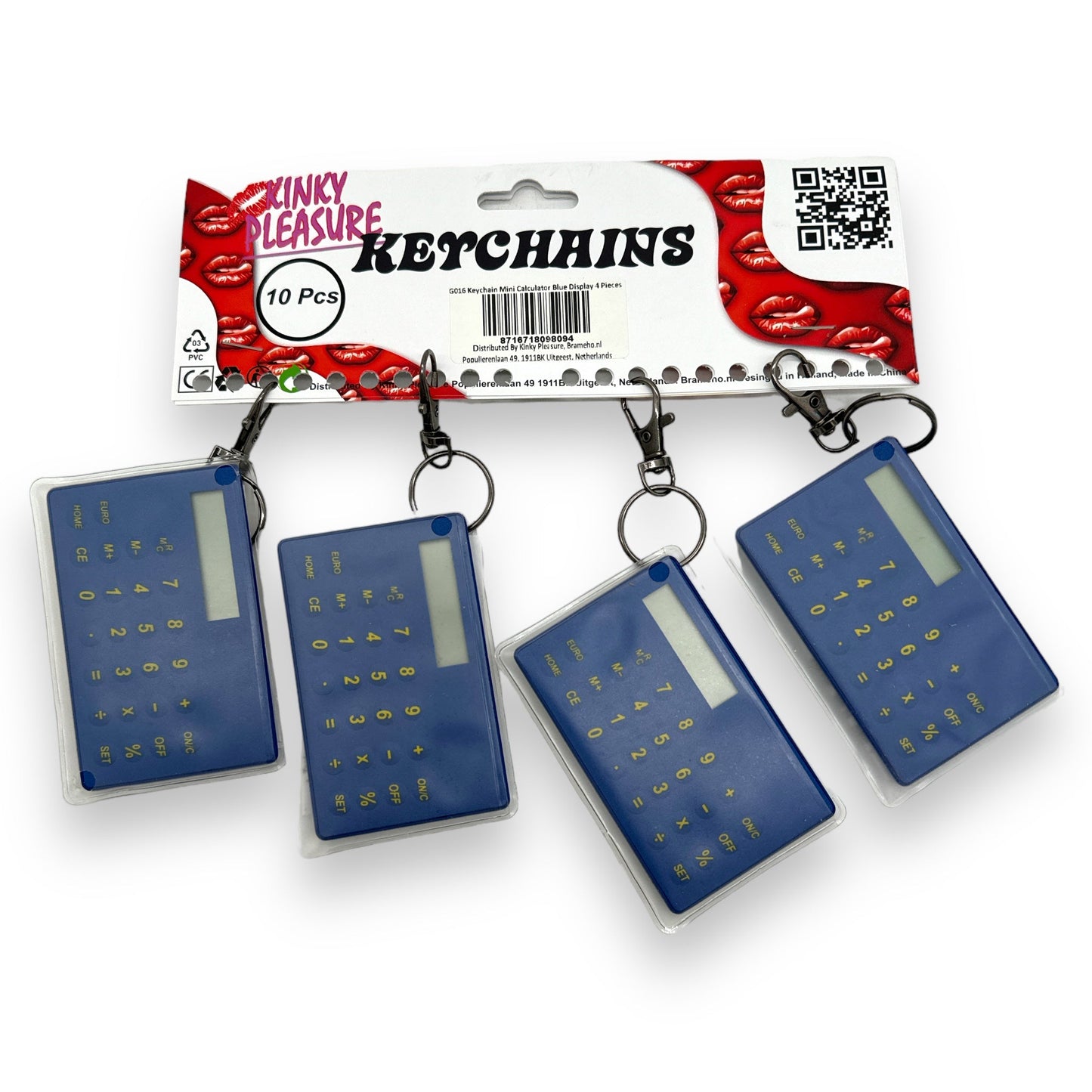 Keychain Calculator Blue 