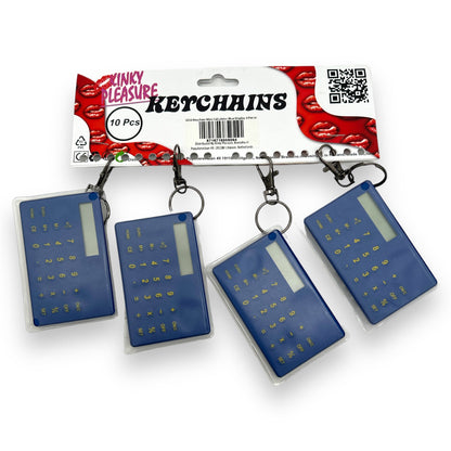 Keychain Calculator Blue 