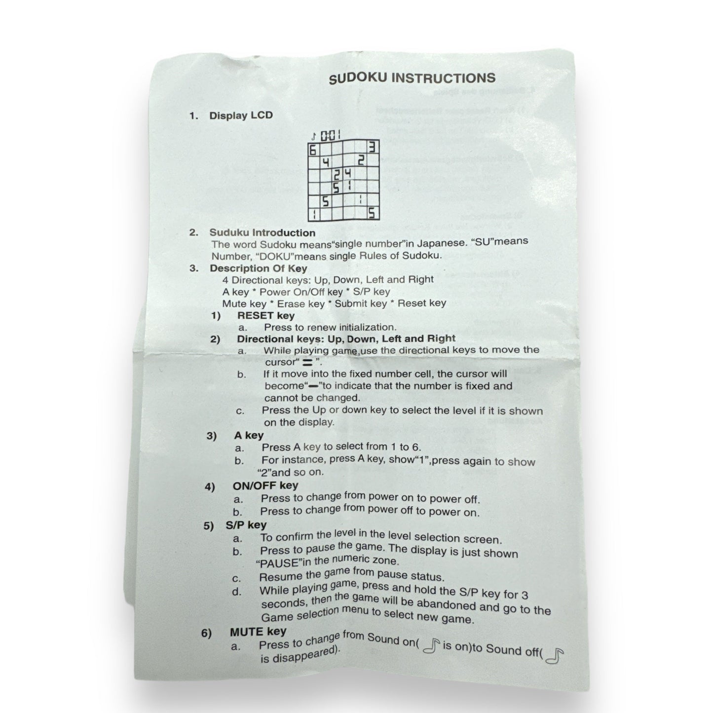 Sleutelhanger Sudoku Mini Game Boy
