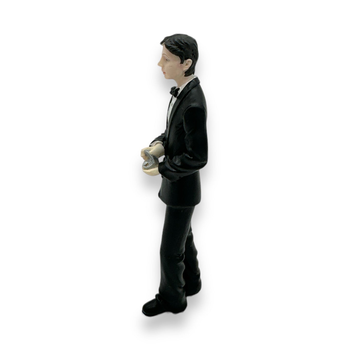 Gentleman in Gala - Classic Men's Figurine with Charm