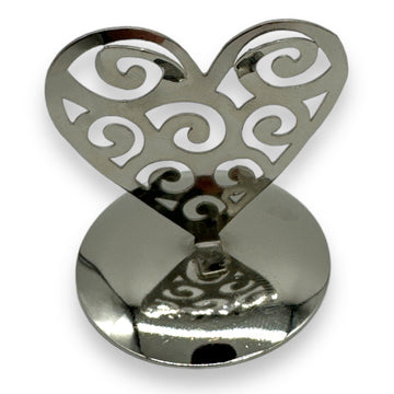 Metalen Hartje Accessoire met Open Krullen