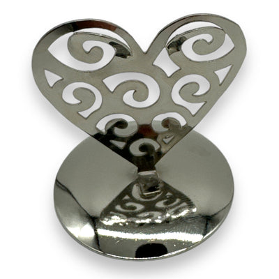 Metalen Hartje Accessoire met Open Krullen