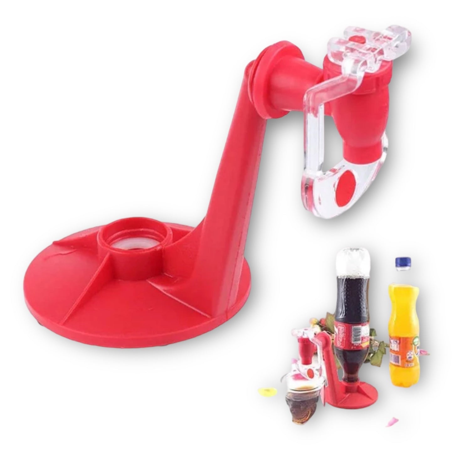Stijlvolle Frisdrank Dispenser in Rood voor Verfrissende Dranken