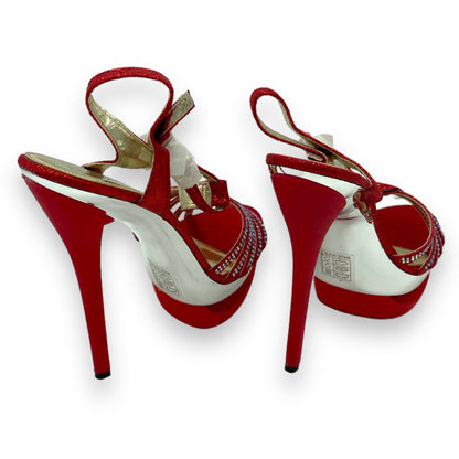 Sexy Heels With Diamonds - Red - Size 37 - 1 Piece