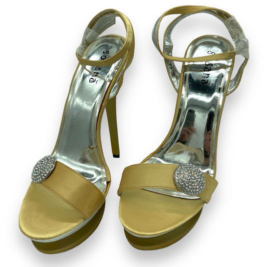 Sexy Heels With Diamonds - Gold - Size 38 - 1 Piece