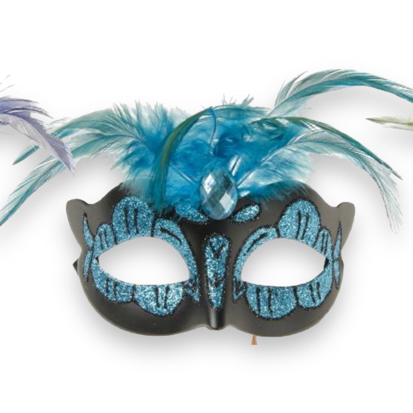 Power Escorts - BR248 - Luxury Venetian Love Mask With Diamond - 6 Colours