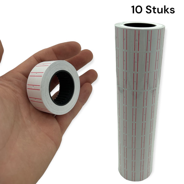 Witte prijsstickers voor prijstang MX-5500, 5000 stuks