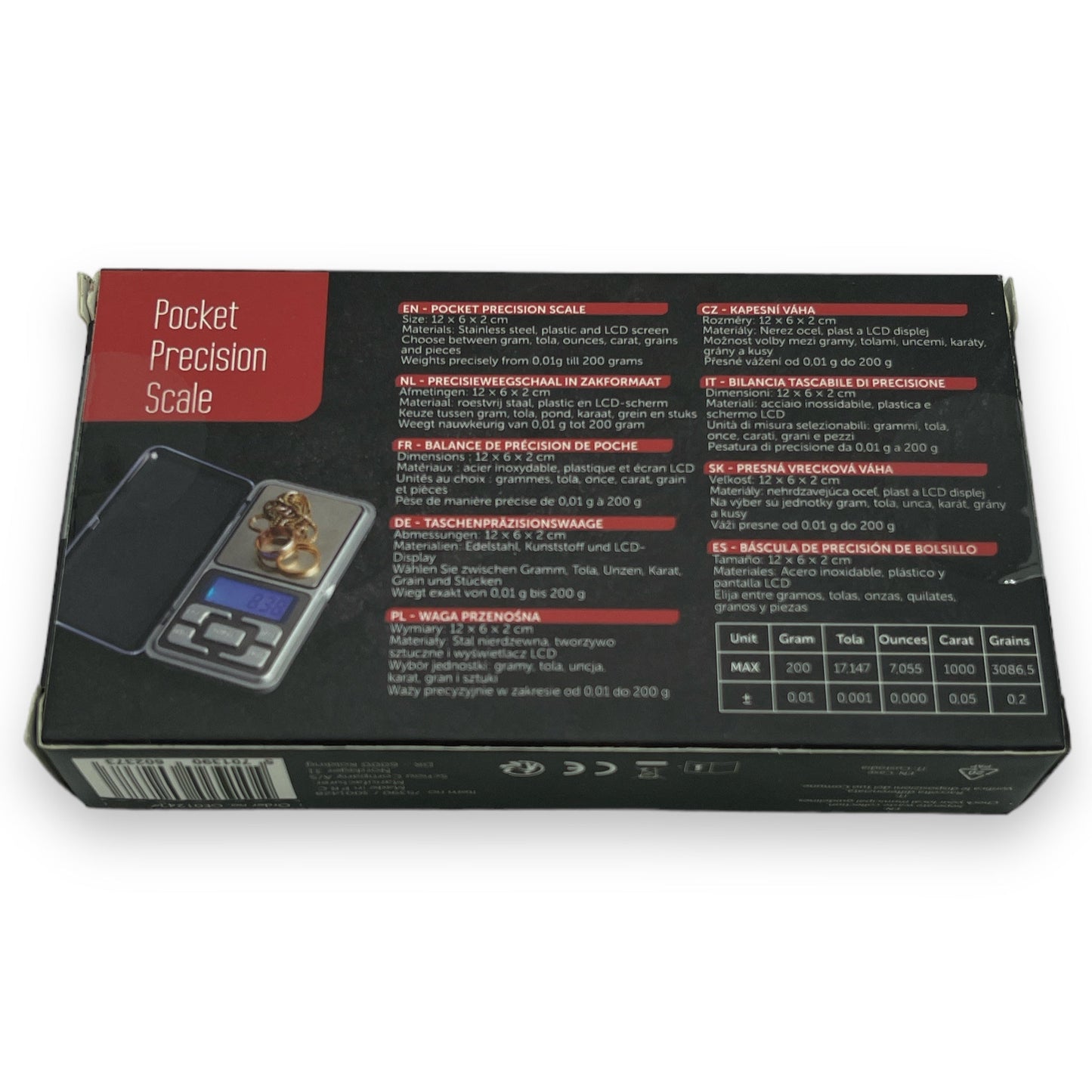 Mini Pocket Precision Scale - Measure with Accuracy and Convenience 