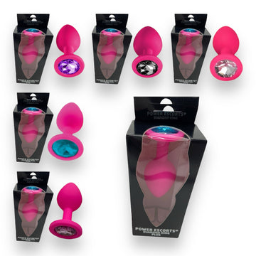 Diamond King Siliconen Buttplug Roze - 6 kleuren - 3 maten