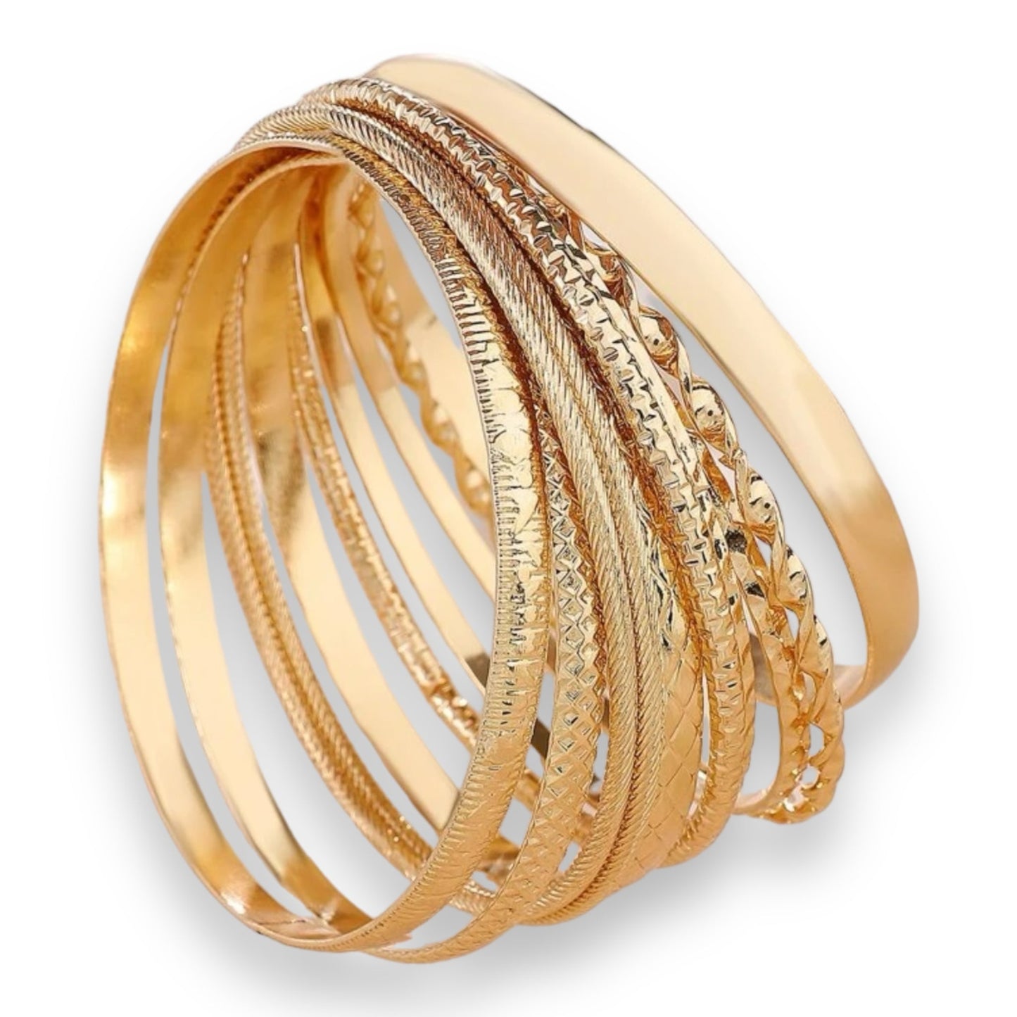 Boho-Chique Armbanden Set van 10 Stuks Verkrijgbaar in Het Goud & Zilver