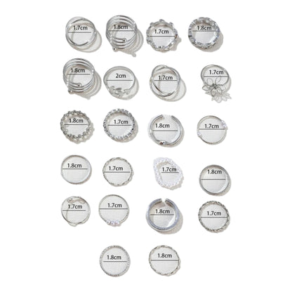 Boho-Chic Rings Set of 22 Pieces Available in Gold &amp; Silver 