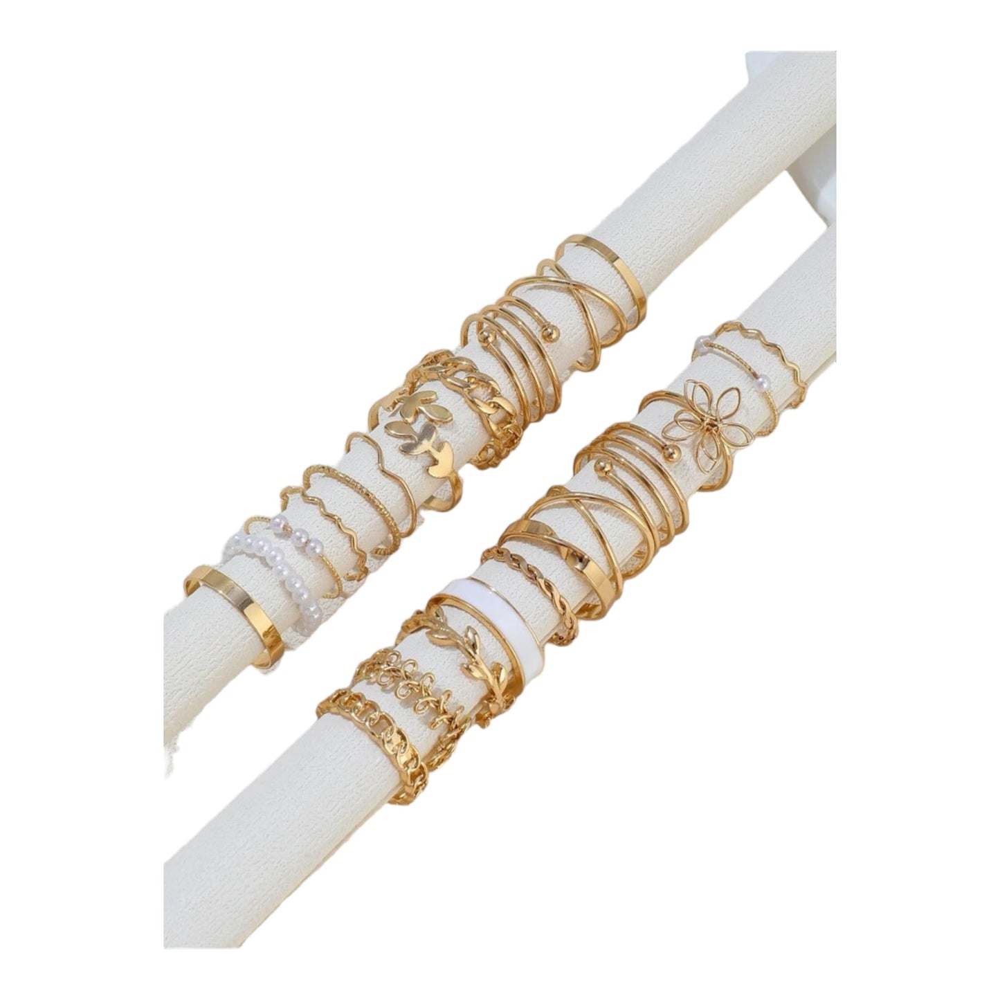 Boho-Chic Rings Set of 22 Pieces Available in Gold &amp; Silver 