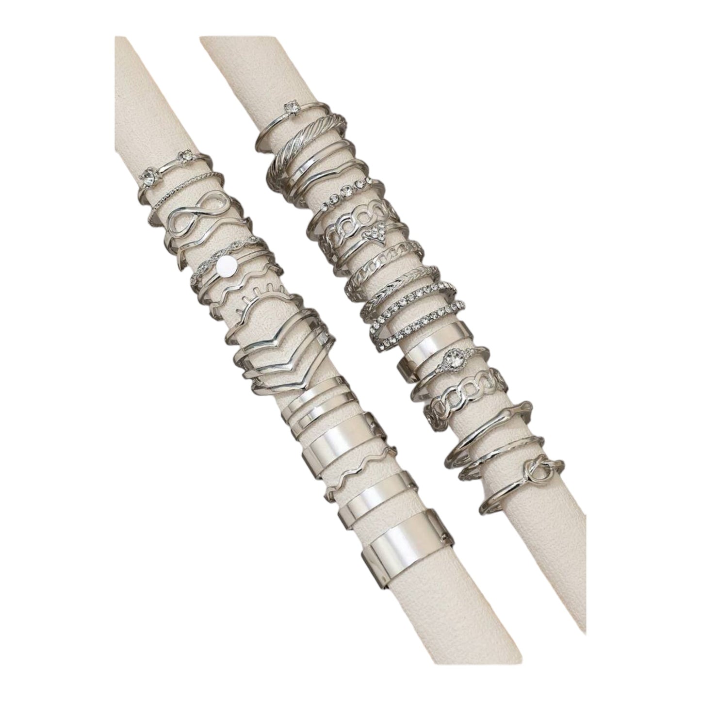 Boho-Chic Rings Set of 30 Pieces Available in Gold &amp; Silver 