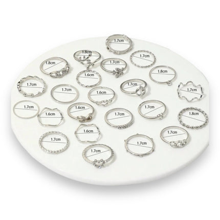 Boho-Chic Rings Set of 23 Pieces Available in Gold &amp; Silver 