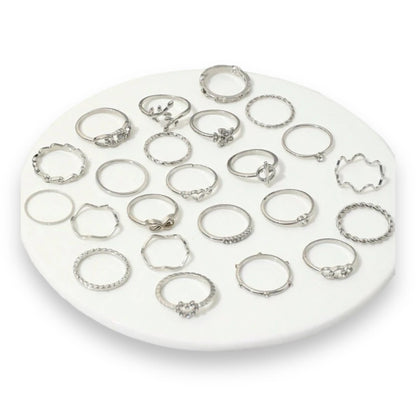 Boho-Chique Ringen Set van 23 Stuks Verkijgbaar in Het Goud & Zilver