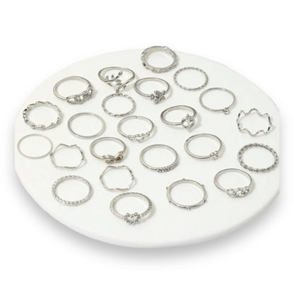 Boho-Chic Rings Set of 23 Pieces Available in Gold &amp; Silver 