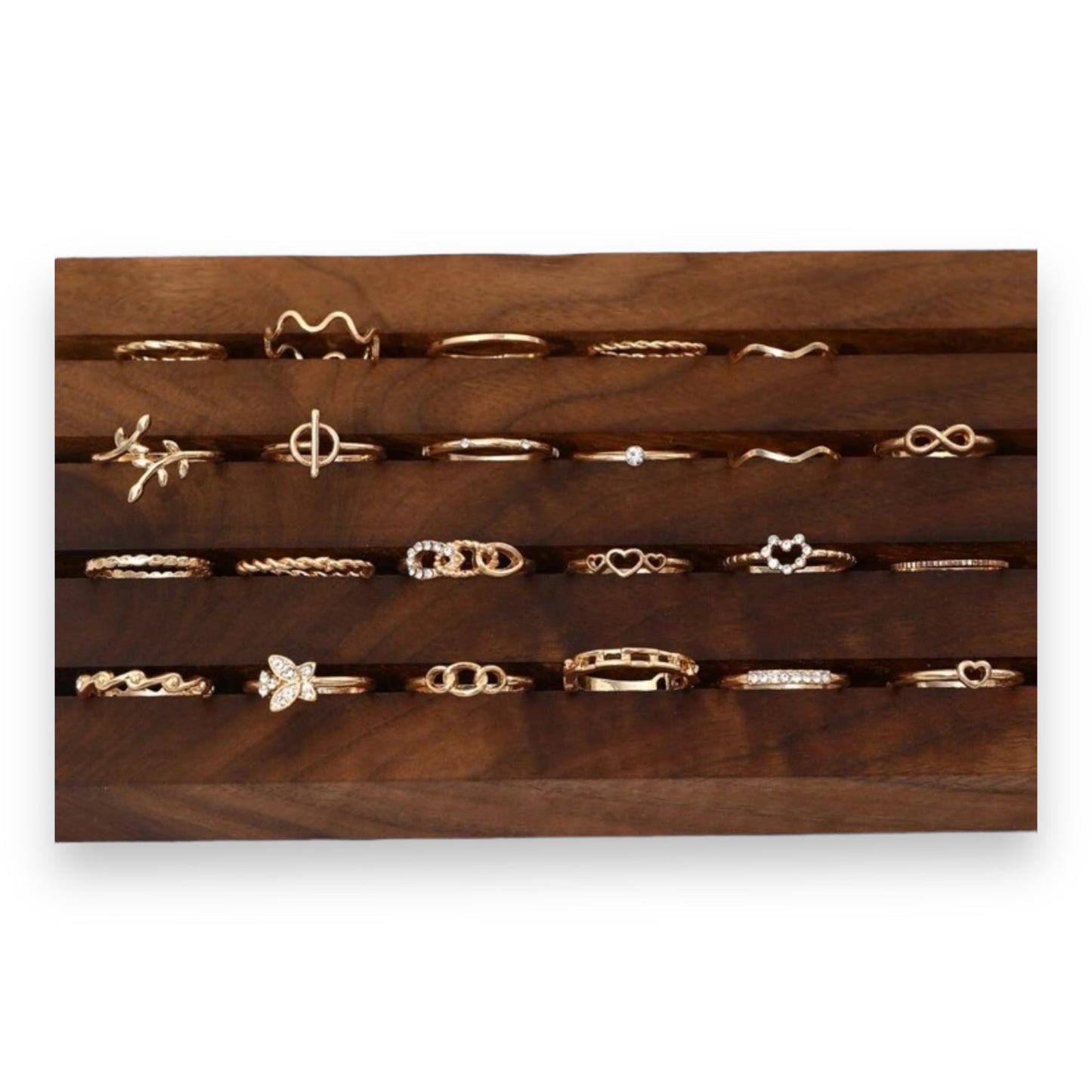 Boho-Chic Rings Set of 23 Pieces Available in Gold &amp; Silver 