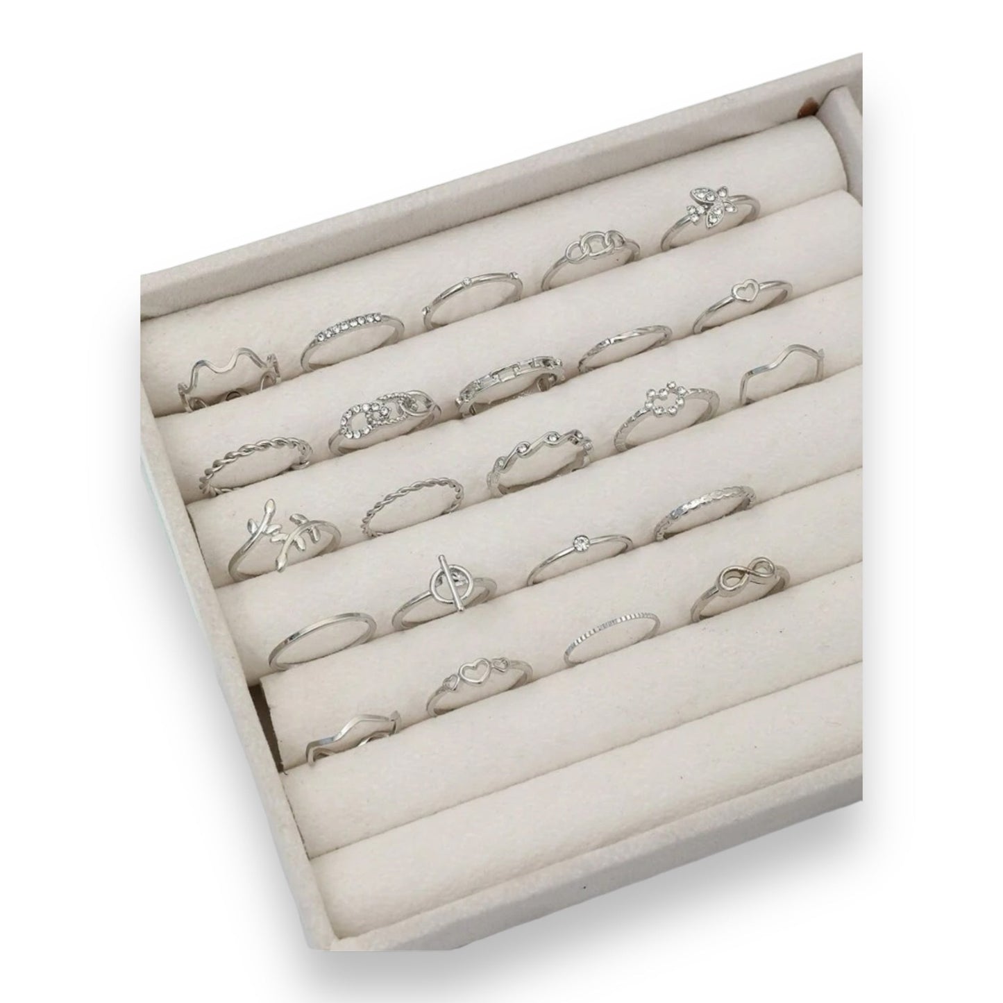 Boho-Chic Rings Set of 23 Pieces Available in Gold &amp; Silver 