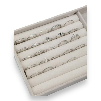 Boho-Chique Ringen Set van 24 Stuks Verkijgbaar in Het Goud & Zilver