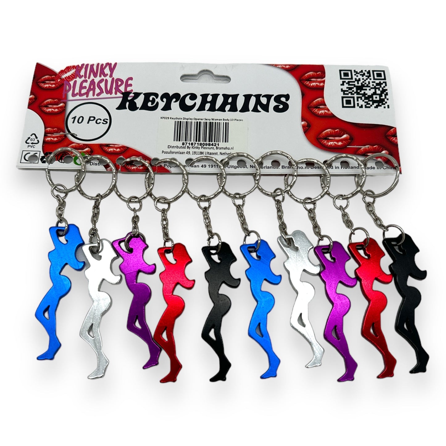 Keychain Bottle Opener Sexy Woman In 5 Colors 