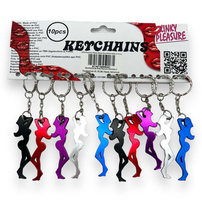 Keychain Bottle Opener Sexy Woman In 5 Colors 